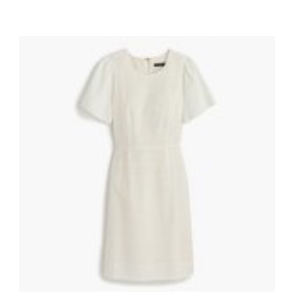 J. Crew Flutter sleeve eyelet dress